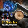 Jovant 2-in-1 Pole Saw 6 Inch Cordless Handheld Chainsaw, Battery