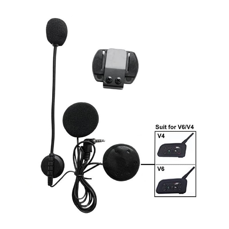 QSPORTPEAK V6/V4 Accessories Microphones Headphones and Clip Holder for V6/V4