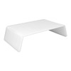 Trapezoidal Dental Desktop Elevated Shelf Acrylic Smoothing Edges Riser Rack