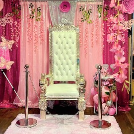 TCBESTO Hot Pink Sequin Backdrop Curtain 2FTx8FT 2 Panels White Sequin for Parties Glitter White Backdrop Curtain for Wedding Baby Shower Photo