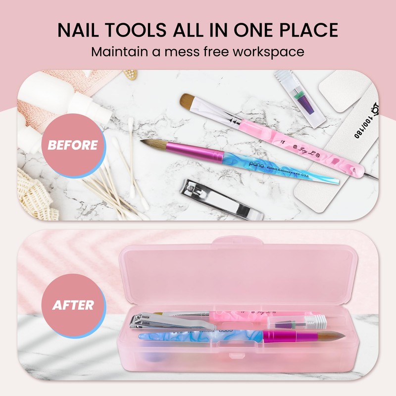 Beauticom Double-Layer Personal Storage Storage Case for Professional Nail Art