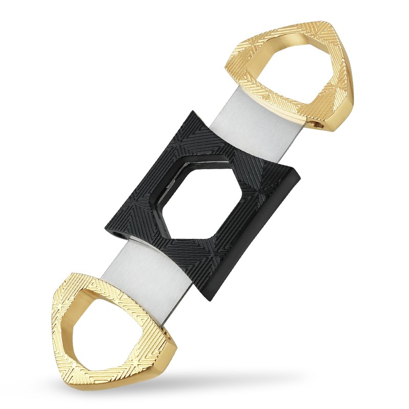 Torch Lighter with Punch 4 Jet Refillbale Lighters Windproof (Black