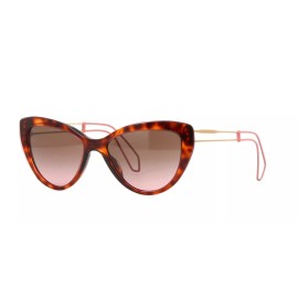 Miu Miu Women Sunglasses MU12RS 12RS U6G5P1 55MM Havana / Pink For Women