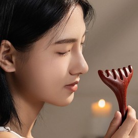 Luz Luna Rouge Luna Facial Cleansing Comb Scalp Massage Comb Gua Sha Blood Circulation Muscle Massager J292 / 루즈루나 세안 빗살 두피 마사지 빗 괄사 혈액 순환 근육 마사지기 J292