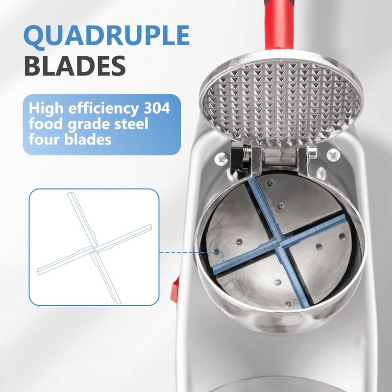 YODHOSA 4 Blades Electric Ice Shaver 300W Snow Cone Maker