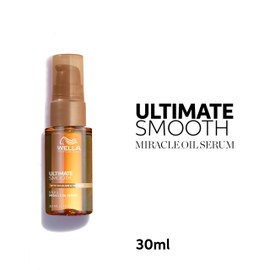 Wella Professionals ULTIMATE SMOOTH Miracle Oil Serum for Dry, Dull & Frizzy Hair | With Squalane & Omega 9 | 1 Fl Oz.