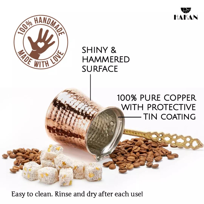 Hes Group Hakan Turkish Coffee Pot, Stovetop Water Boiler with