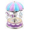 Innovative Children Carousel Birthday Gift Plastic Ornaments Luminous Eight Tone
