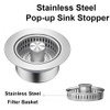 TopHomer 2 Pack Kitchen Sink Strainer and Stopper 4.33 *