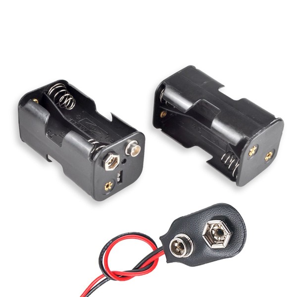 Besmelody - Soporte de batería AA, 4 x 1,5 V