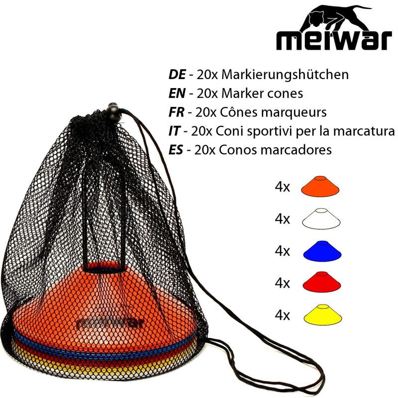 meiwar Football Hat Marking Cones Set for Football Training Set
