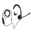 Telephone Headset Clear Comfortable Plug and Play Monaural Traffic Headset