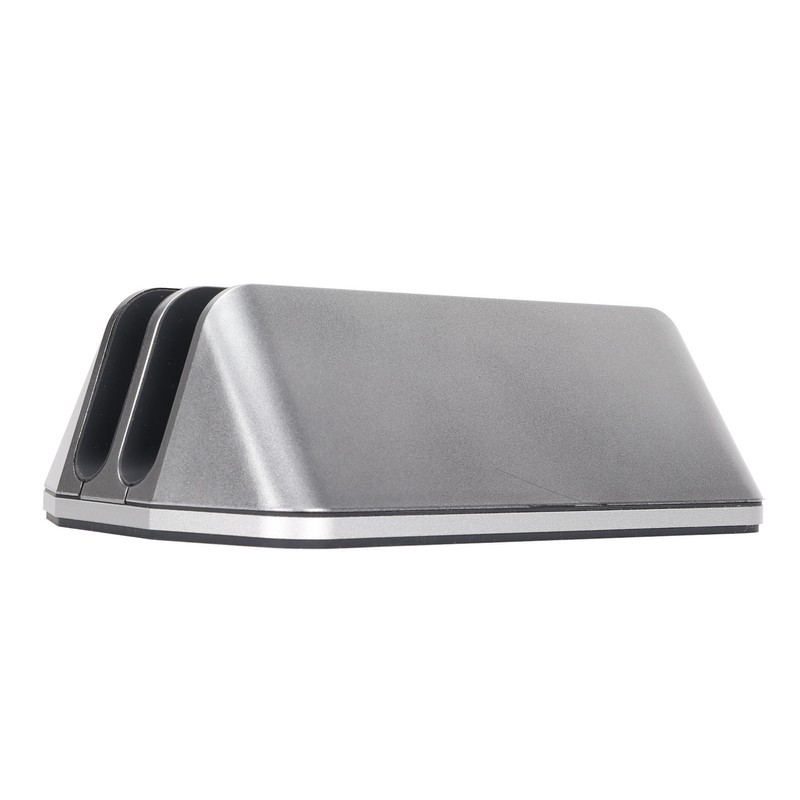 Dual Laptop Stand Vertical 3D Curved Appearance Aluminum Alloy Adjustable