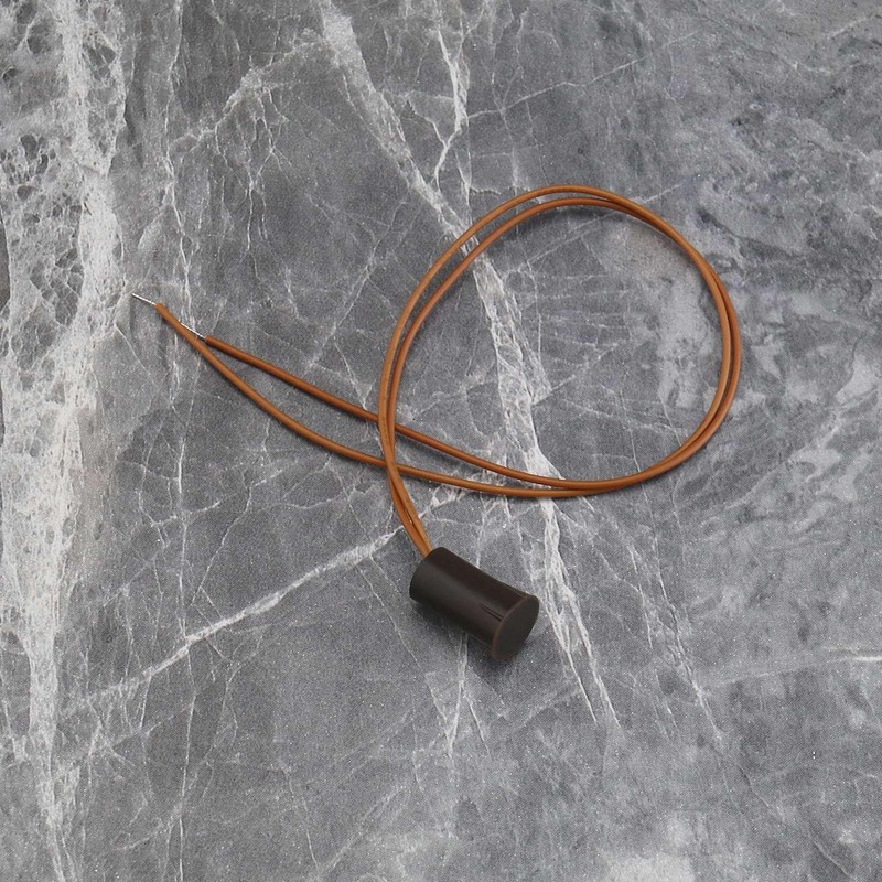 ECSiNG 6pcs Recessed Wired Magnetic Reed Switch Alarm - Embedded