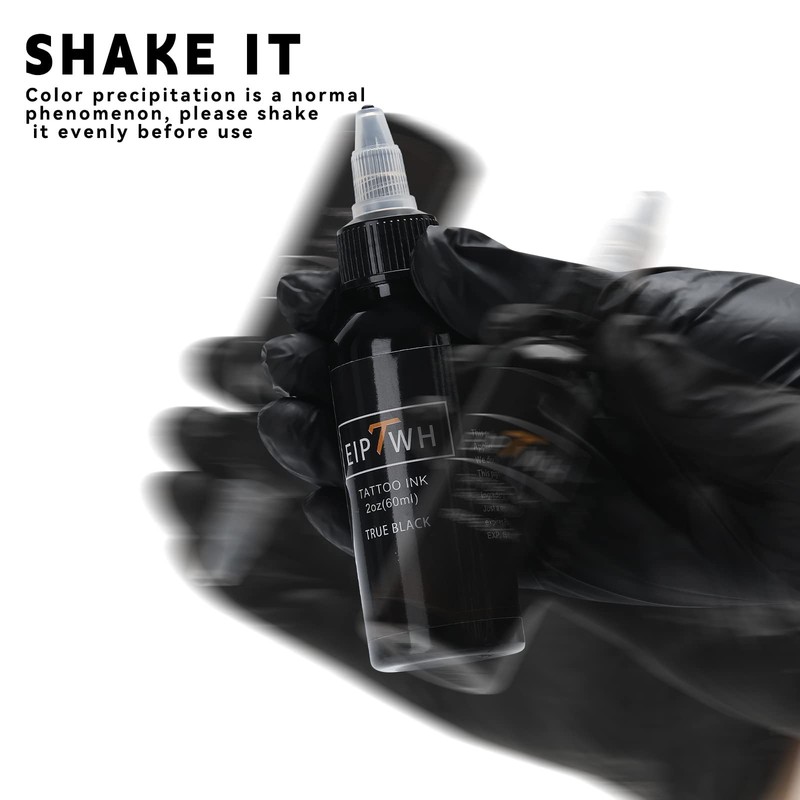 EIPTWH True Black Ink for Artist,1 lf oz 30ml Vegan