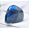 FZBHRO Large Labradorite Rock Polished Slab Block Healing Crystal Stone
