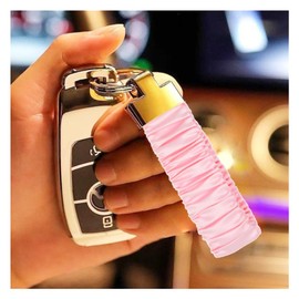 Wrist Lanyard Strap for Women Key Chain Wristlet Keychain for Badge Keys Stretch Scunchie Key Lanyard Wrist Strap Bracelet