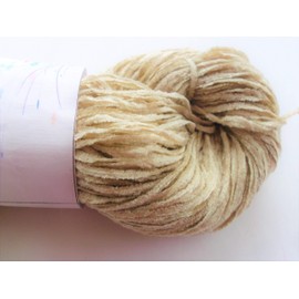 Light Olive Beige Rayon Chenille Yarn