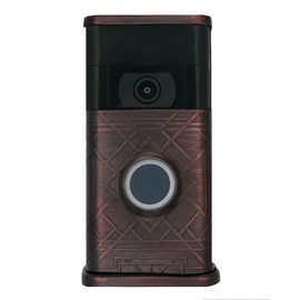 Art Deco Video Doorbell Cover (Ring 2nd Generation Compatible) (Oiled Bronze)