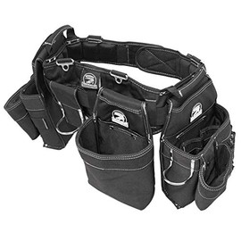 Gatorback B145 Carpenters Triple Combo w/Pro-Comfort Back Support Belt. Heavy Duty Work Belt (Small 26"-30" Over Clothing)