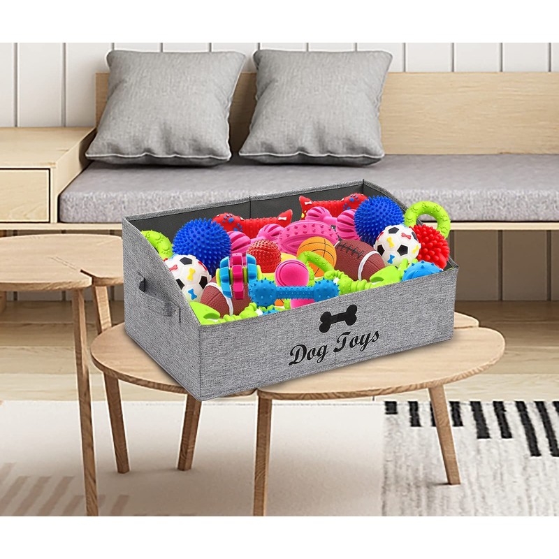 Morezi Pet Supplies Storage Box, Canvas Dog Toy Box, Foldable