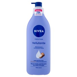 NIVEA Velvety Body Cream 500 ml, Moisturising Cream 72h Enriched with Pure Hyaluronic Acid, Shea Butter and Intensive Nutritional Serum, Moisturising Body Cream Dry Skin