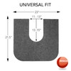 RESILIA Universal Rounded Commode Potty Training Mats - Super-Absorbent Toilet