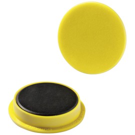 Durable 470204 Magnets 21 mm 210 p - Yellow (Pack of 6)