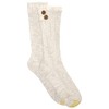Gold Toe Cable Buttons Crew 2-Pack Heather Gray