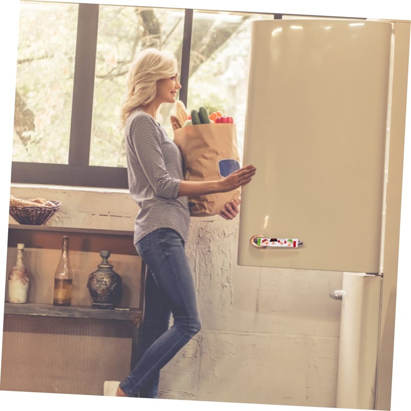 CORHAD Fridge Door Handle Protectors 3pcs Christmas Decor Snowman Pattern