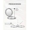 OMIRO 1X/10X(300R) Magnifying Compact Mirror with PU Leather, Ultra-Portable for