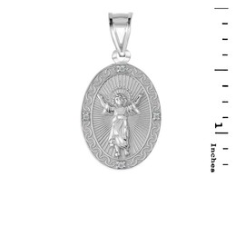 Claddagh Gold Fine 925 Sterling Silver Cubic Zirconia Divine Divino Ni o Jes s Medal Pendant