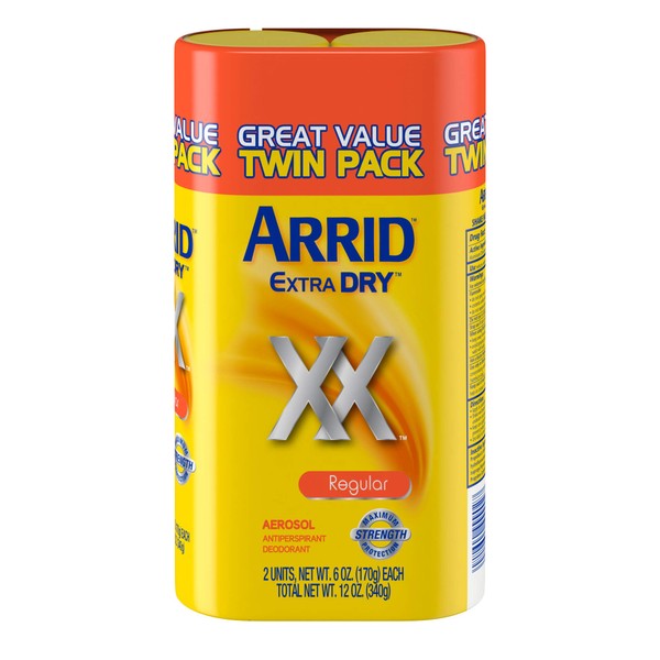 Arrid Arrid XX Extra Dry Antiperspirant Deodorant, Regular, Twin Pack