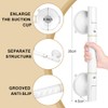 HOTUT Shower Handle Suction Cup Large Shower Grab Rail with