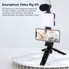 Phone Live Streaming Kit with Fill Light Microphone Sound Cable