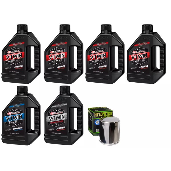 Maxima Oil Change Kit for HARLEY DAVIDSON V-Twin Cam SYNTHETIC