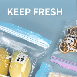 70×Zip Sandwich Size Freezer Bags | Ultra Strong Food Storage Bags with Double Zip | Airtight, Leakproof, BPA Free Plastic Food Bags (2 Pack 18 * 20 cm)