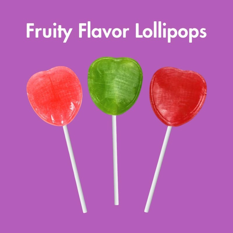 J0lly Ranchrs Valentine Heart Shaped Flat Lollipops-1.5 lbs Assorted Flavors