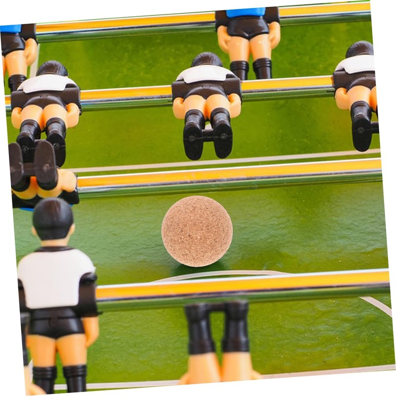 Abaodam 32mm Wooden Foosball Table Balls 5 Pcs Cork Replacement
