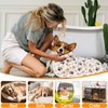 1 Pack 3 Blankets Soft Fluffy Pet Flannel Blanket(Cute Paw,30”×20”)
