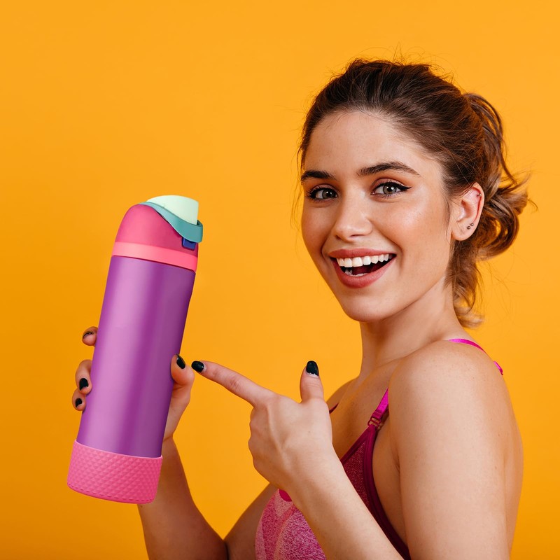 2PCS Diamond Silicone Boot for Owala Water Bottle 24 oz