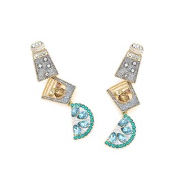 Tequila Shot Earrings Patron Salt and Lime Shot Earrings Cute Sparkling Crystal Earrings Margarita Earrings for Summertime Jewelry Gift for Women and Girls, Zinc, No Gemstone