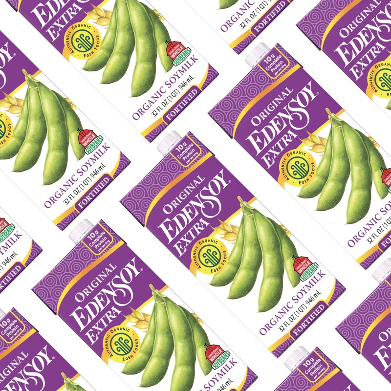 Eden Organic Original Edensoy Soymilk Extra, 32 oz (Pack of