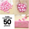 Set 50 Piezas Toalla Comprimida Compacta Limpieza Facial