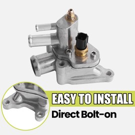 Engine Coolant Thermostat Housing Assembly Compatible with 2001 2002 2003 2004 2005 2006 Chrysler Dodge Cirrus (Mexico) Sebring Stratus V6 2.7L