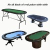 J&C Poker Table Cover Oval Poker Tables Covers Waterproof Folding
