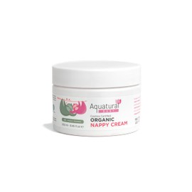 Aquatural Organic Nappy Cream - Newborn Diaper Care - Gentle Care Diaper-Cream, Natural Moisturizer Zinc Oxide Ointment for Kids Sensitive Skin - Baby Rash (8.45fl oz)
