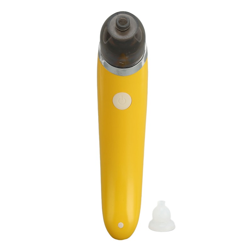 Electric Ear Nose Suction Set White Yellow Cleaning Multi Function