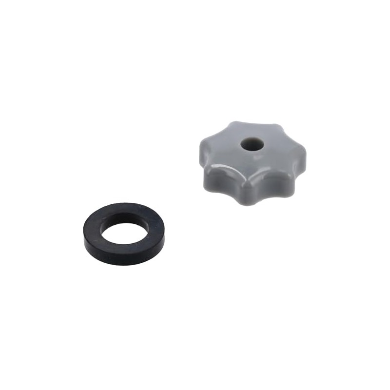 Simson KR51, SR4, SR50, SR80 Star Grip Nut M6 Grey