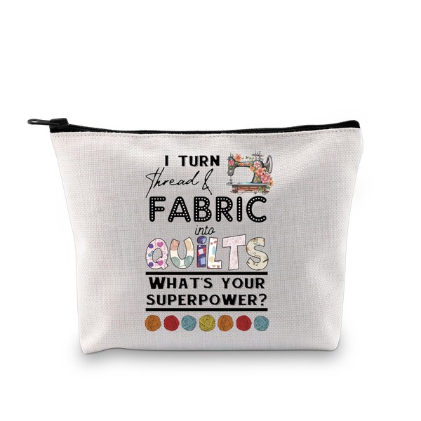 Quilting Gift Thread & Fabric Into Quilts Sewing Storage Bag